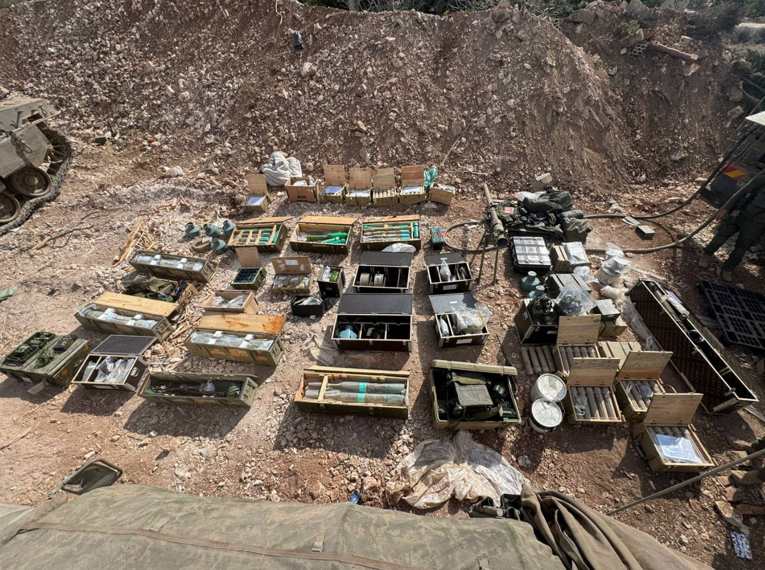 Israeli army claims they found weapons depot, tunnels in southern