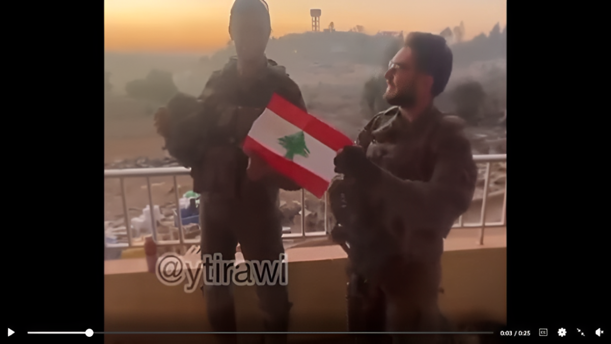 L'armée israélienne tente d'étouffer la polémique suscitée par la vidéo d'un drapeau libanais brûlé par ses soldats