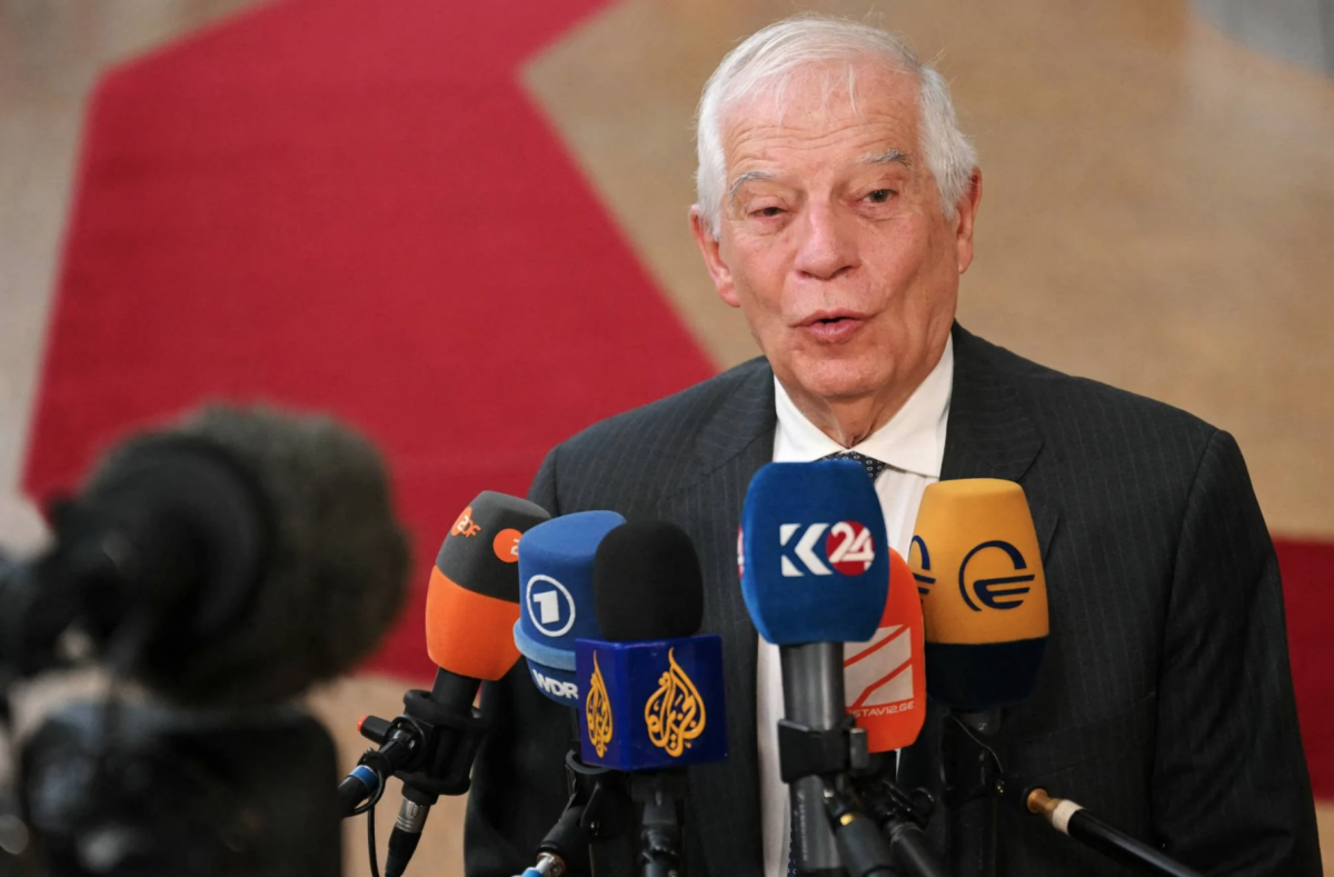 EU diplomatic chief Josep Borrell in Lebanon on Sunday EU diplomatic chief Josep Borrell in Lebanon on Sunday