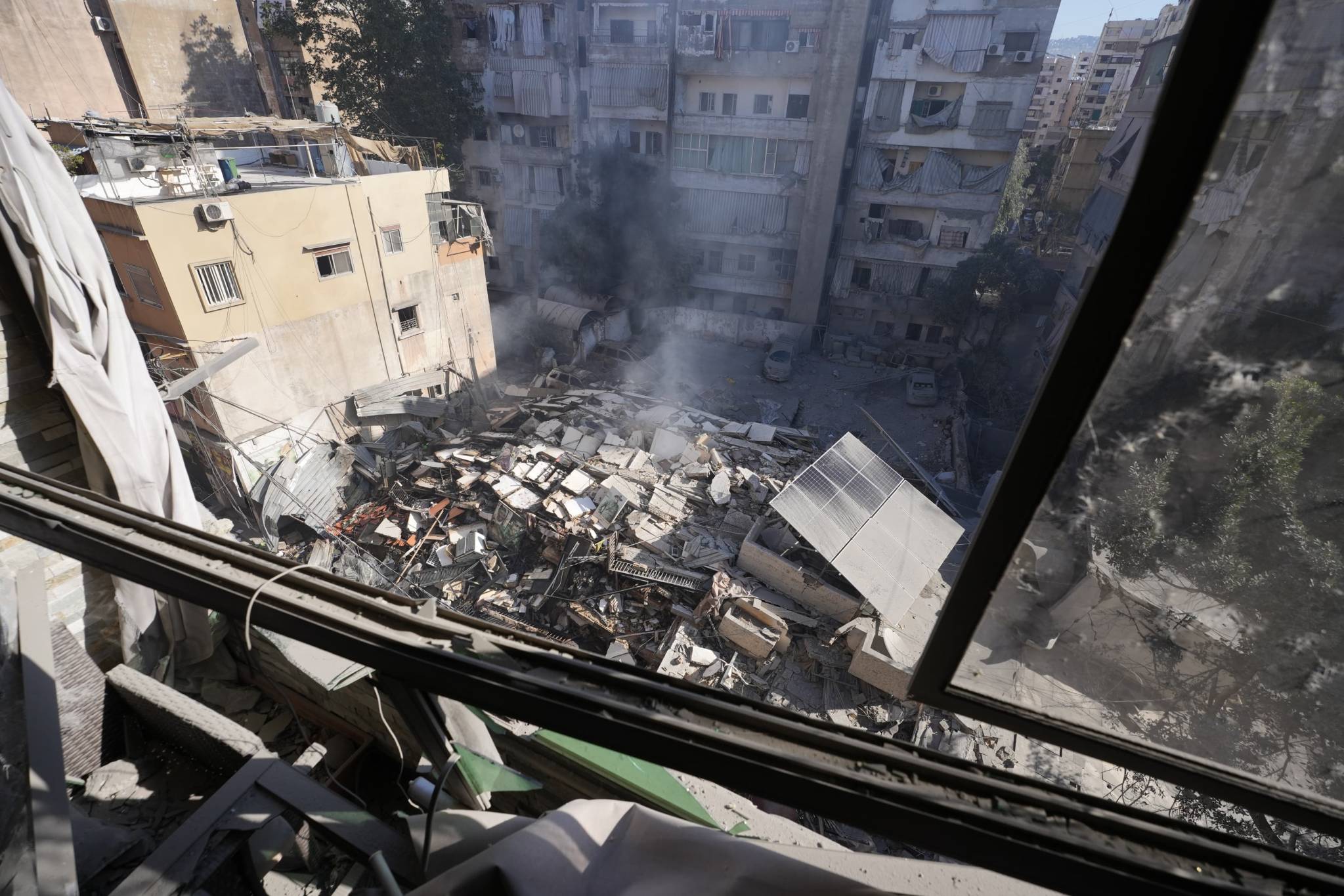 Cette photo a été prise dans le même quartier, mais le jour d'avant. Photo Mohammad Yassine
