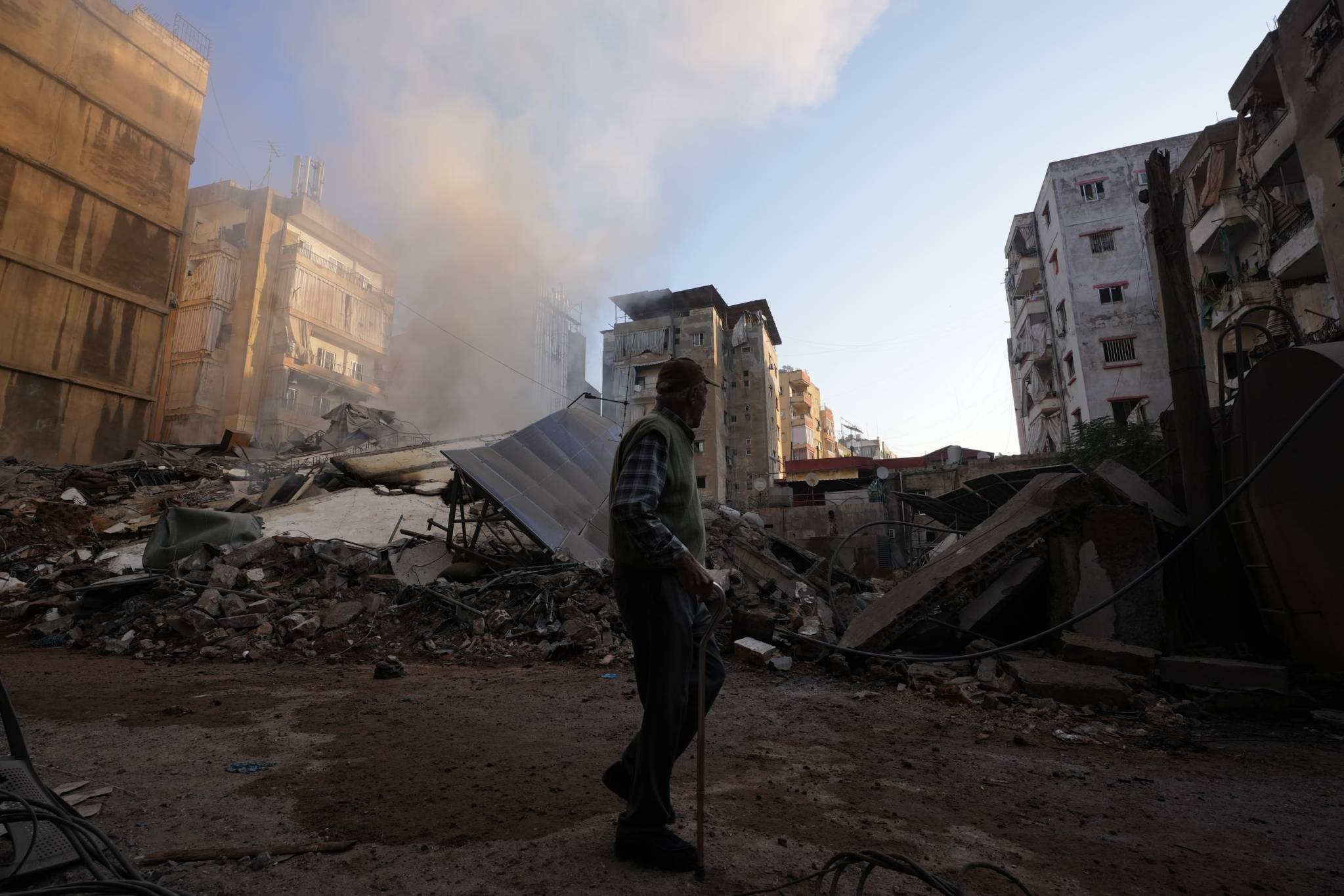 Chiyah fait partie de ces quartiers régulièrement frappés, depuis des semaines, par l'armée israélienne. Photo Mohammad Yassine