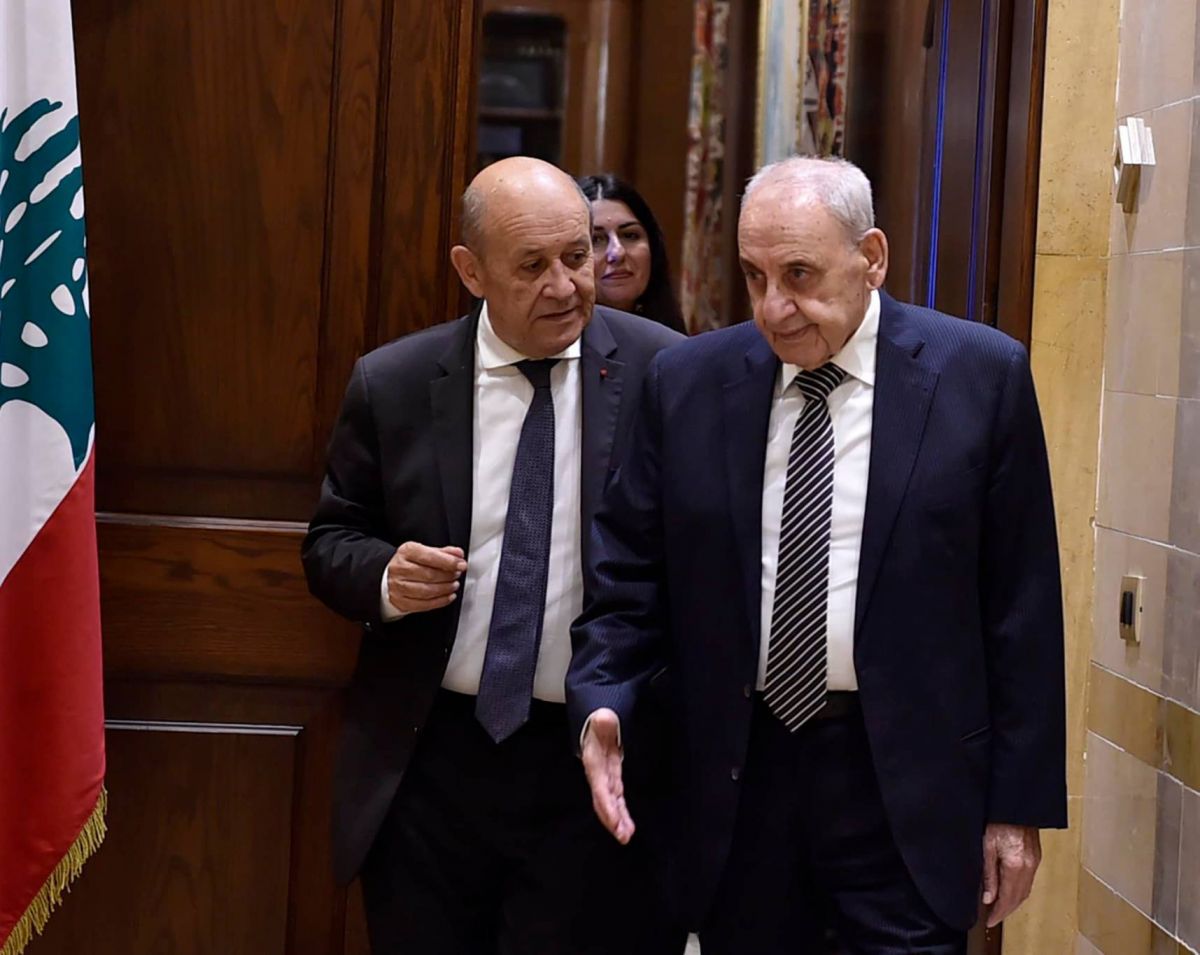 After the cease-fire, on to the presidential election: Le Drian already back in Beirut
