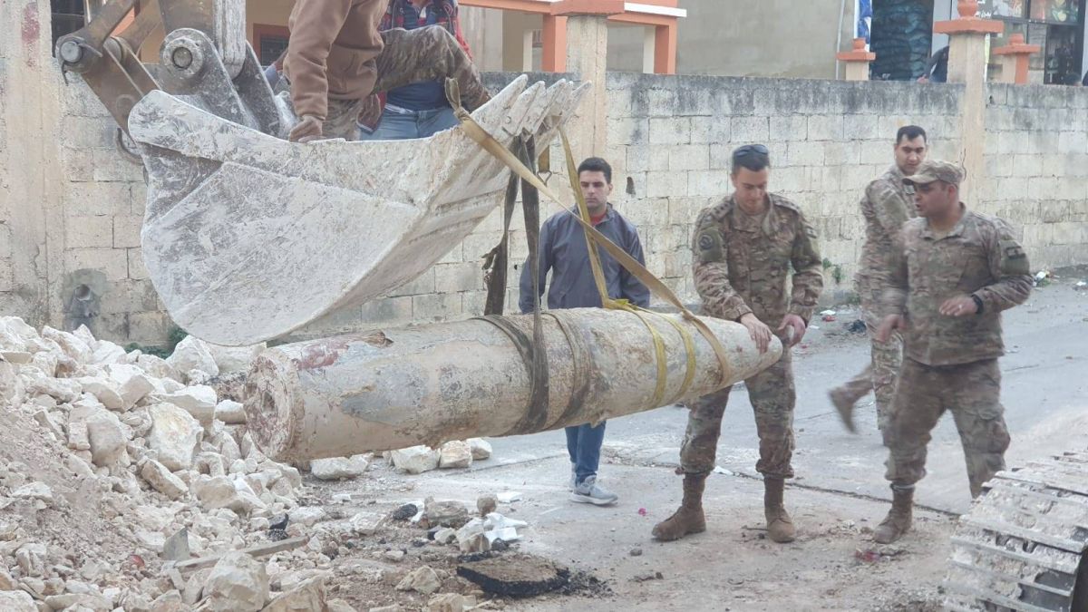 Unexploded Israeli missile removed in Saksakieh, largest found by army so far