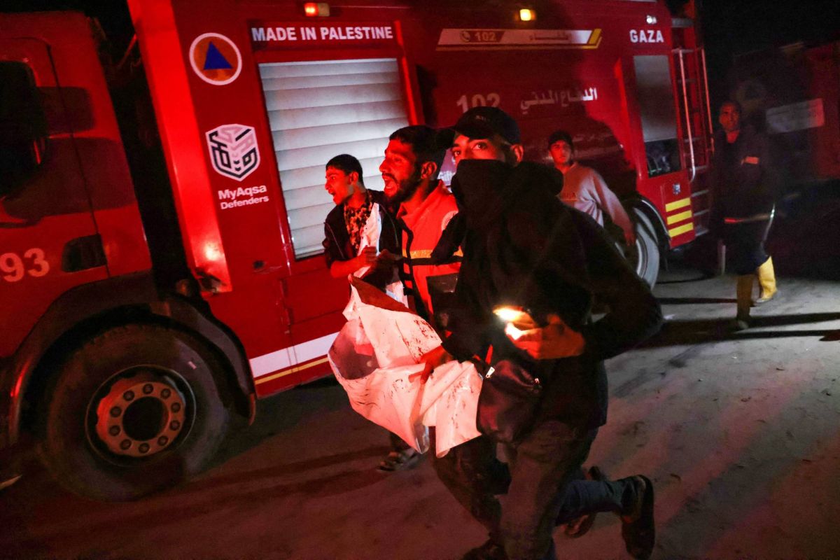 Gaza civil defence says 20 killed in Israeli strike on displacement camp