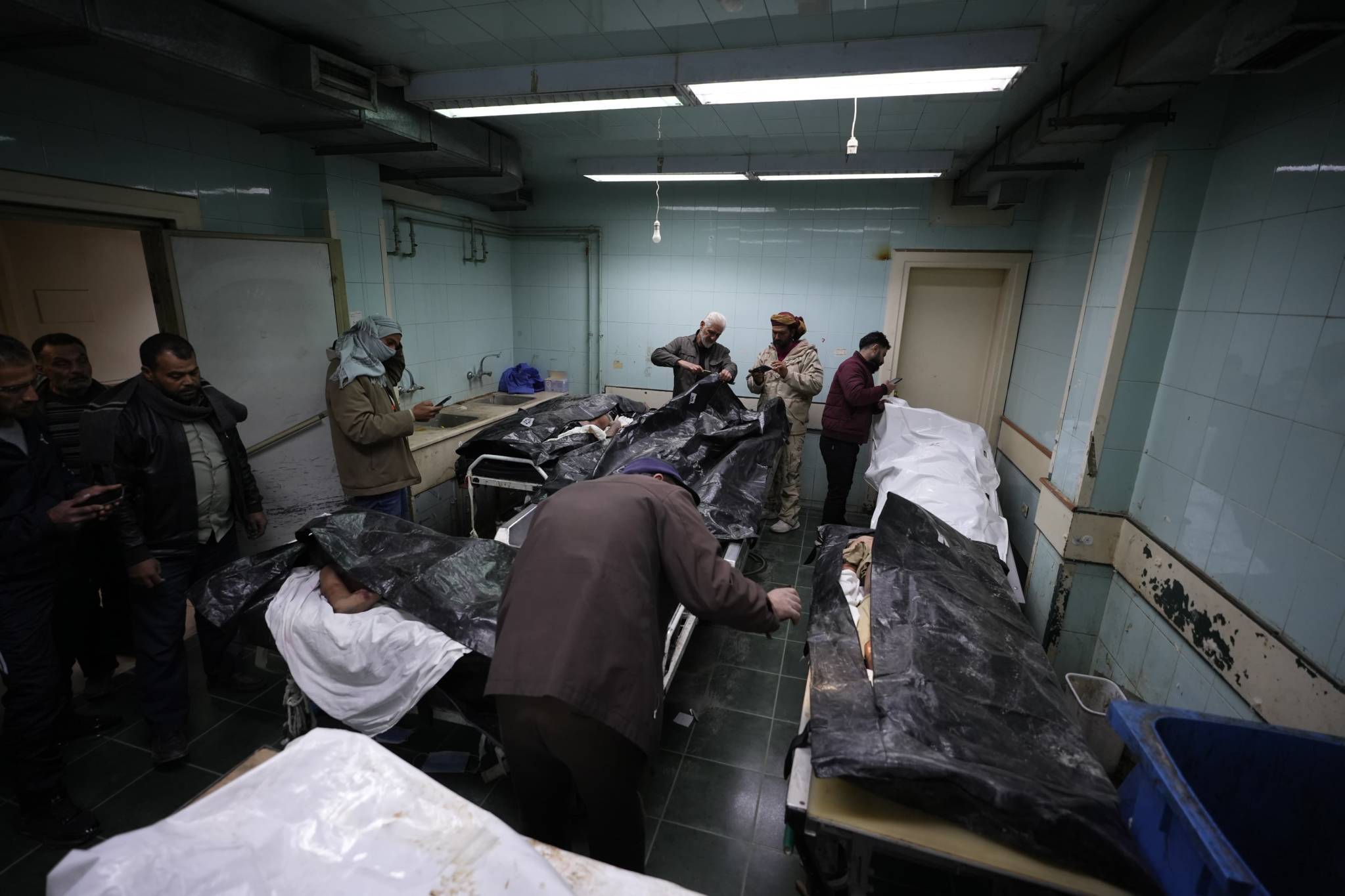 Dozens of bodies were transferred from Sednaya to the hospital. Some had been dead for a year, others for 10 days and some less. (Photo: Mohammad Yassin)