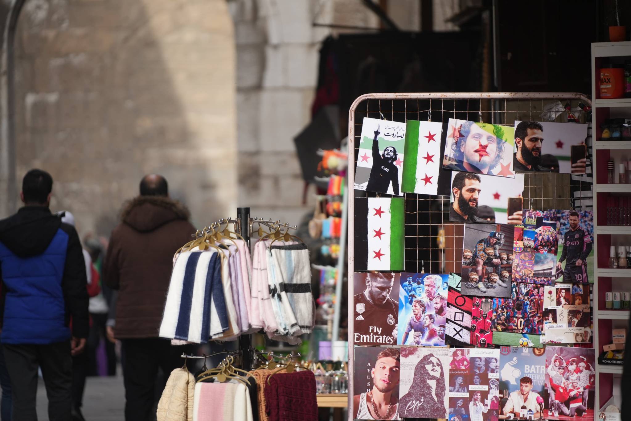 Portraits of Bashar al-Assad have been torn down, and the green, white and black flag of the revolution is now flying, replacing the red, white and black Syrian banner adopted under the reign of Hafez al-Assad. (Credit: Mohammad Yassin/L'Orient Today)