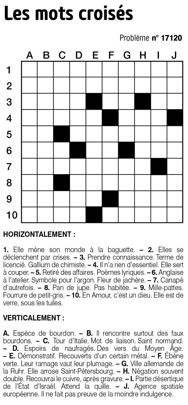 Les mots croisés