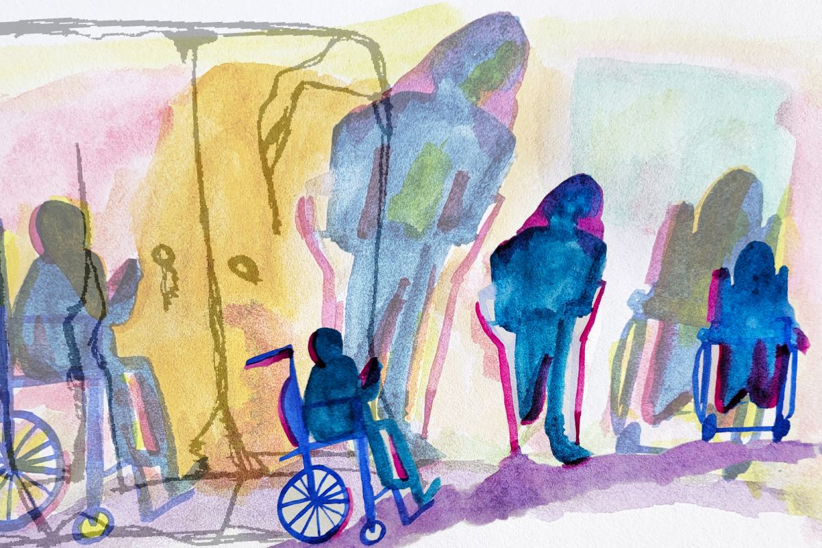 During the war, people with disabilities forced to choose between warzones and unequipped shelters During the war, people with disabilities forced to choose between warzones and unequipped shelters