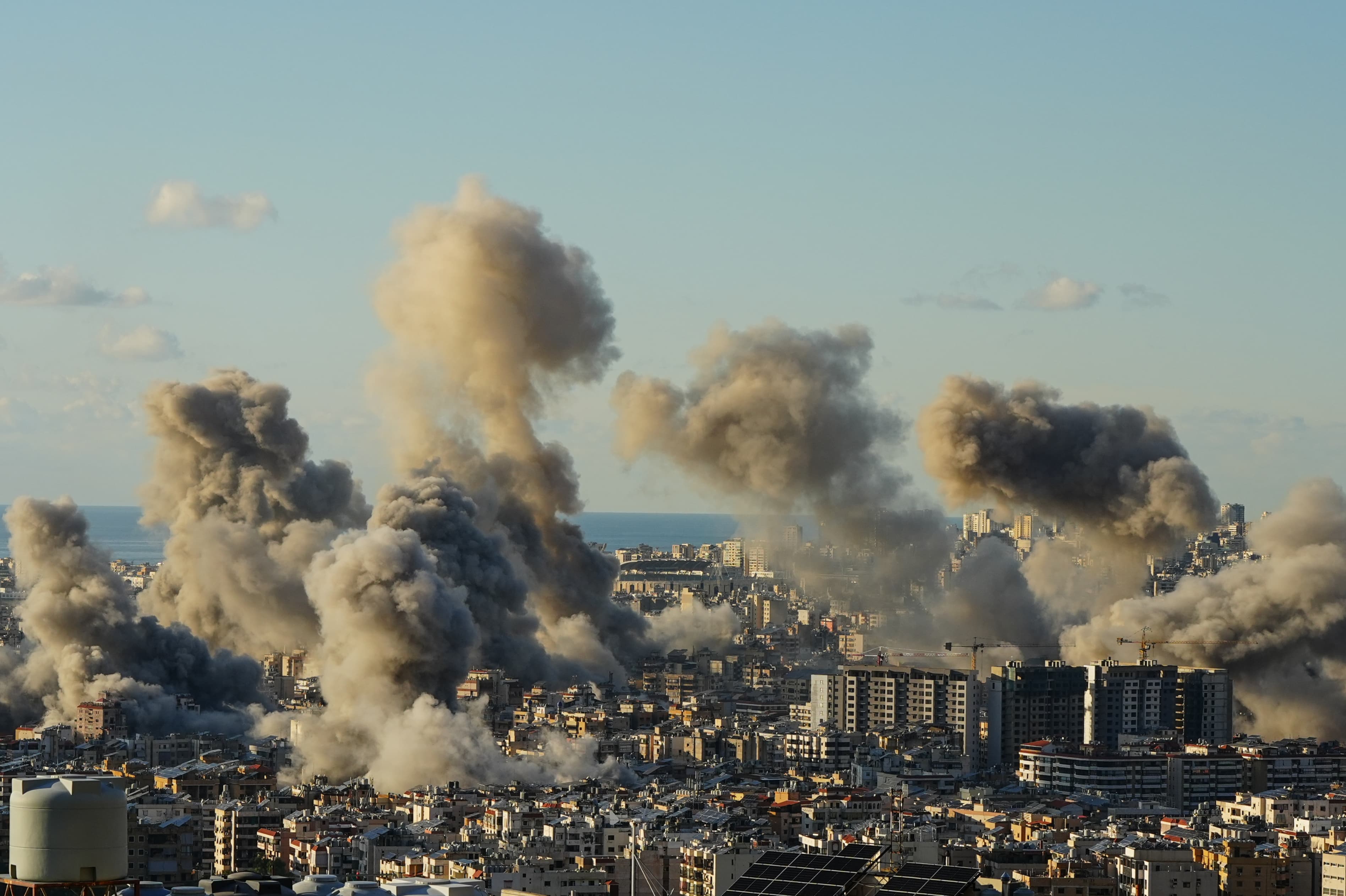 The next day, reports of a 60-day cease-fire became clearer: The truce was imminent. A few hours before the suspension of hostilities, the Israeli army massively bombed the country, including the capital and suburbs. (Credit: Mohammad Yassine)