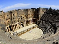 Bien conservé, le théâtre romain de Bosra a survécu aux combats. Photo AFP
