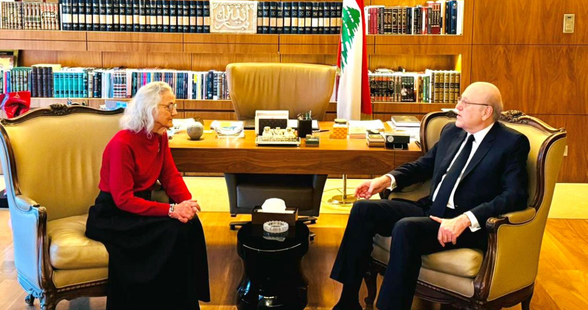 Mikati meets Austin Tice's mother Mikati meets Austin Tice's mother