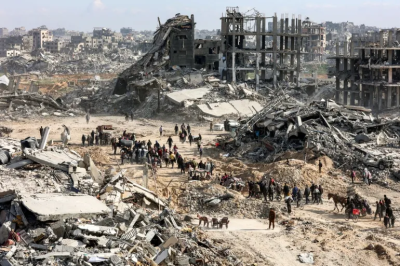 The reconstruction project in Gaza