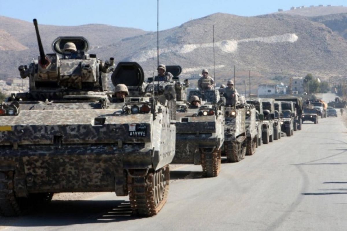Descente de l'armée à Hour Taala, près de Baalbeck
