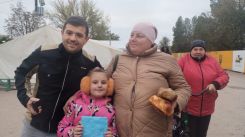 En Ukraine, Loïc se souvient du contact avec les personnes accablées par la guerre. Photo DR