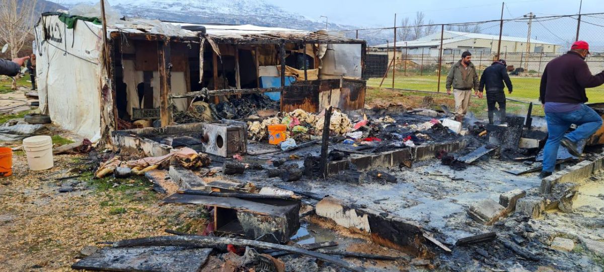 Incendie dans un camp de réfugiés de la Békaa : une fillette syrienne décède
