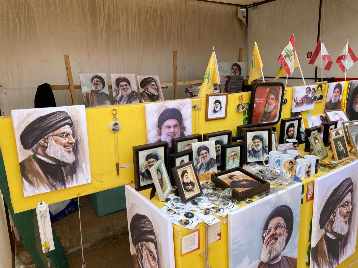 Mementos, influencers and an air of celebration ahead of Nasrallah's funeral