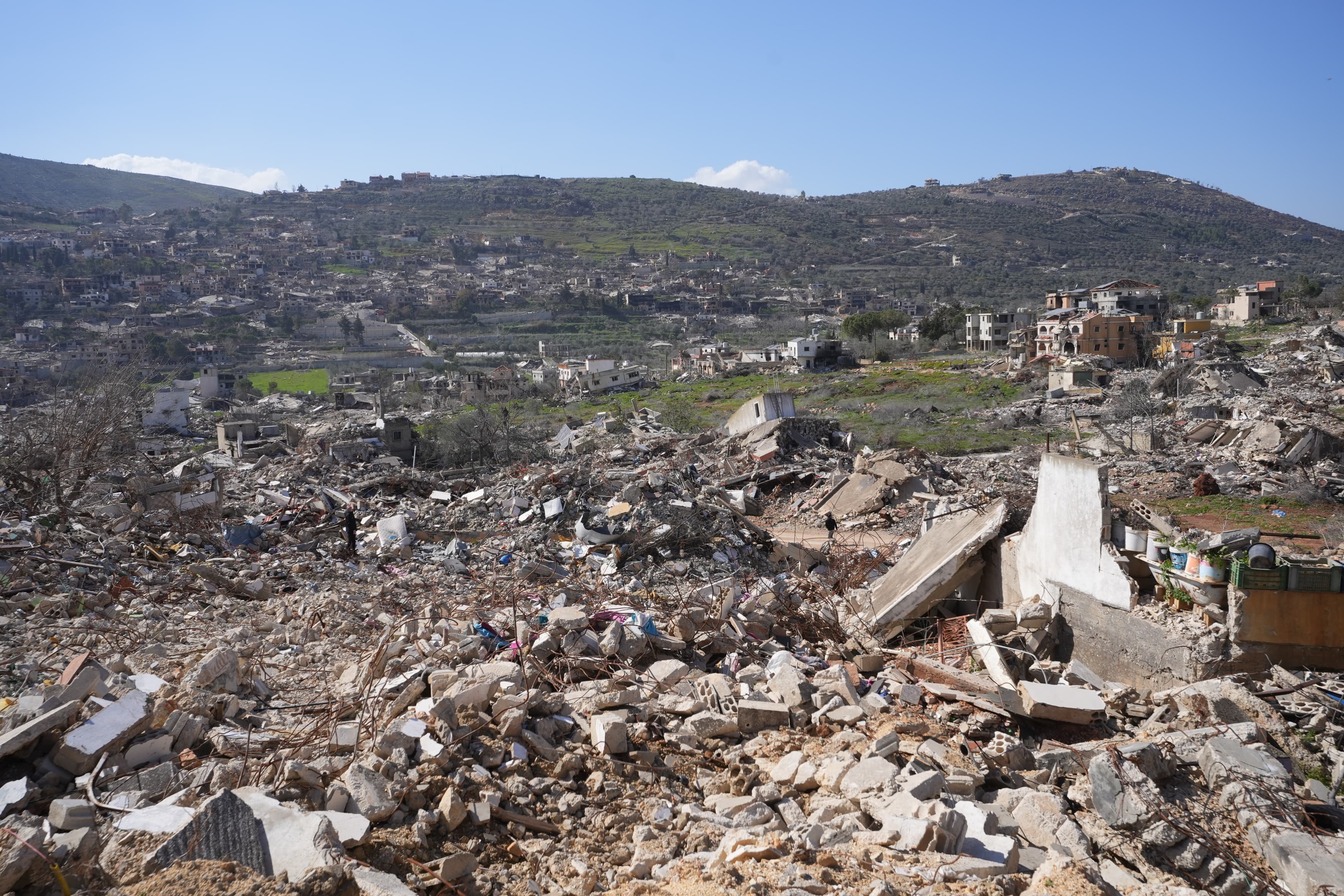 Israeli strikes and exactions have razed entire sections of the village to the ground. (Credit:  Mohammad Yassine/OLJ)