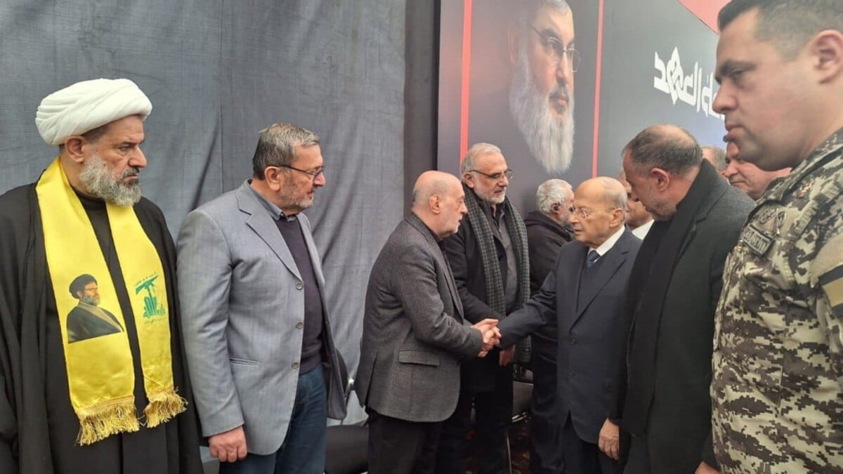 Michel Aoun rend hommage à Hassan Nasrallah, « un symbole d'héroïsme et de sacrifice » Michel Aoun rend hommage à Hassan Nasrallah, « un symbole d'héroïsme et de sacrifice »