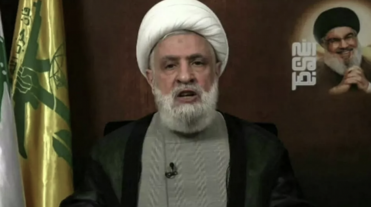 Naïm Kassem s'entretient avec le chef du Parlement iranien et sa délégation
