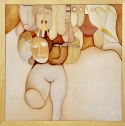« Guerre incivile », une peinture réalisée par Huguette Caland en 1981 en pleine guerre libanaise. Avec l'aimable autorisation du Fonds Huguette Caland