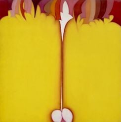 Huguette Caland, « Visages », 1979. The Museum of Modern Art, New York. Don de Sandra et Tony Tamer, Anonymous, Xin Zhang, Lonti Ebers et The Modern Women’s Fund, 2021. Avec l’aimable autorisation du fonds Huguette Caland