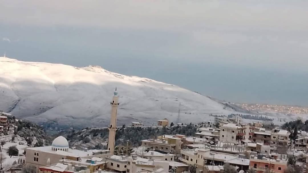 Lebanon blanketed in snow at low altitudes, as cold temperatures persist