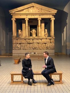 Lina Ghotmeh et Nicholas Cullinan au West Range du British Museum. Photo @Trustees of the British Museum