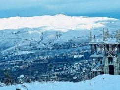 Snow-covered Mount Terbol, overlooking the Minieh region in Northern Lebanon. (Credit: Photo provided by our correspondent Michel Hallak)