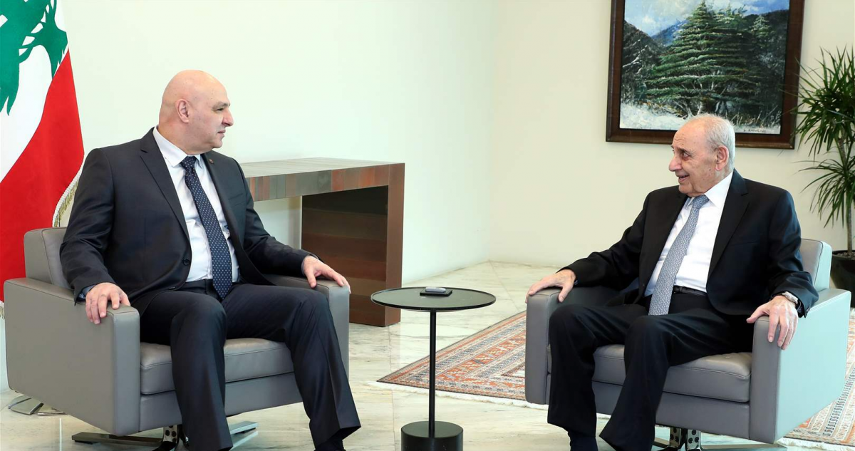 Aoun briefs Berri on his visits to KSA and Egypt Aoun briefs Berri on his visits to KSA and Egypt
