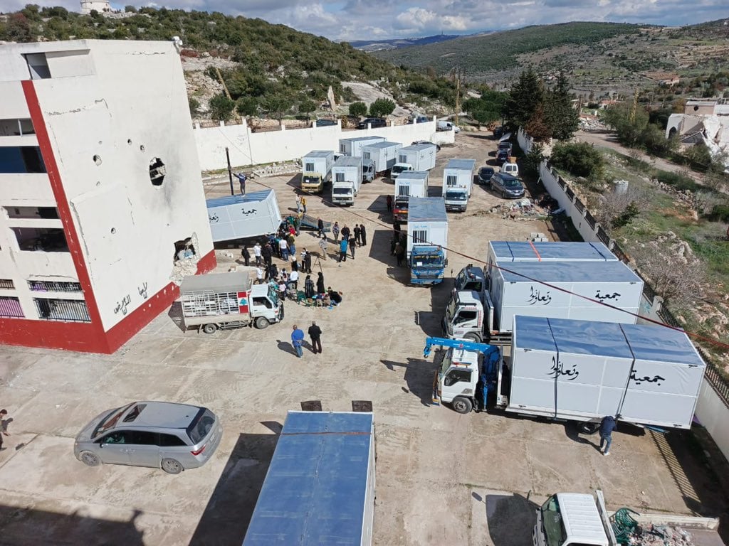 Prefabricated containers as a temporary solution for the inhabitants of South Lebanon?