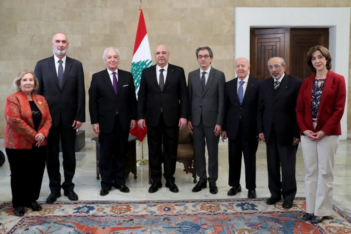 L’Association pour la sauvegarde du patrimoine de Charles de Gaulle au Liban chez Joseph Aoun