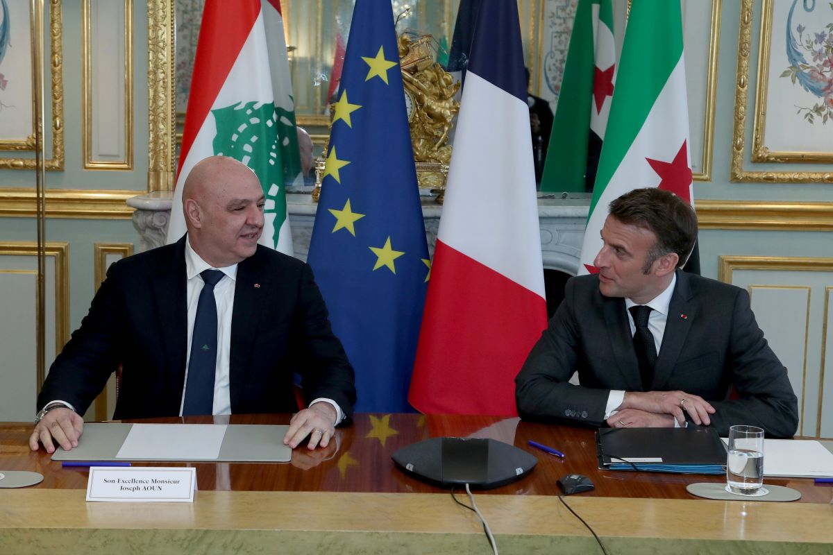In Paris, Aoun-Macron meeting addresses regional issues