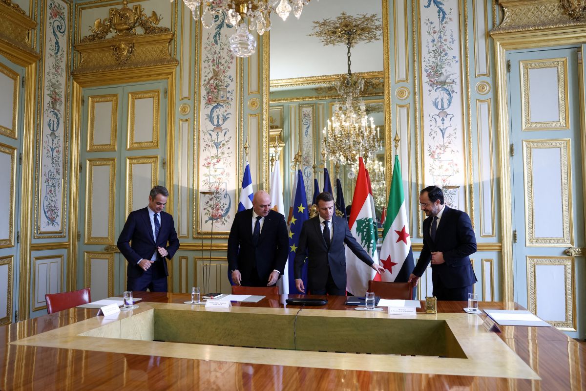In Paris, Joseph Aoun met with Macron and Sharaa before a meeting on the Eastern Mediterranean