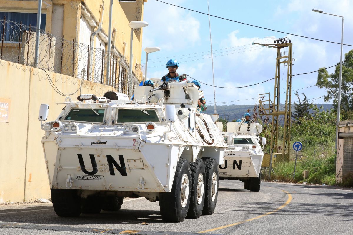 A French patrol from UNIFIL came under fire from an Israeli position near Rmeich