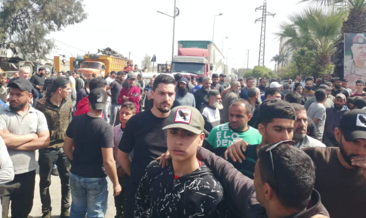 Manifestation à Tripoli contre la fermeture des dépôts de ferraille Manifestation à Tripoli contre la fermeture des dépôts de ferraille