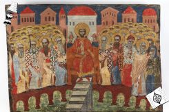 The Council of Nicaea, 1637 (?), 85 cm x 120 cm. © Musée du Louvre, Dist. GrandPalaisRmn/Julien Vida