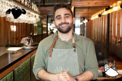Joey Attieh, happy about his nomination for his restaurant Albé.
