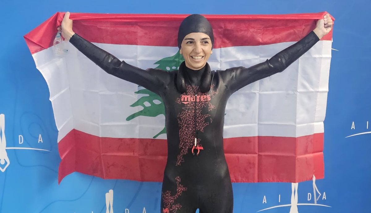 Chloe Chalhoub, the free diving medalist with apnea