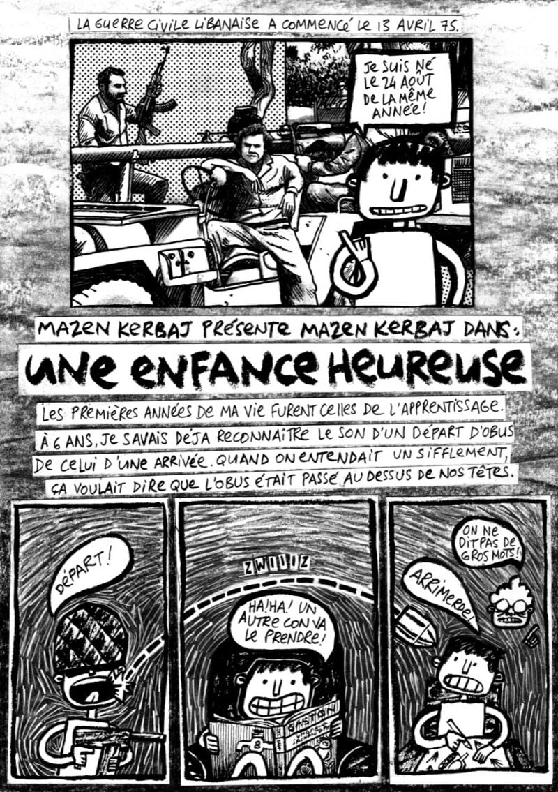 La guerre civile par Mazen Kerbaj La guerre civile par Mazen Kerbaj