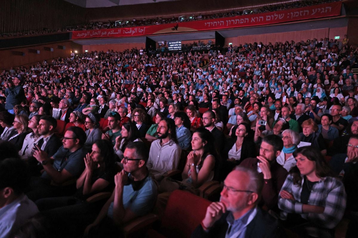 In Jerusalem, a peace conference presents a two-state solution plan