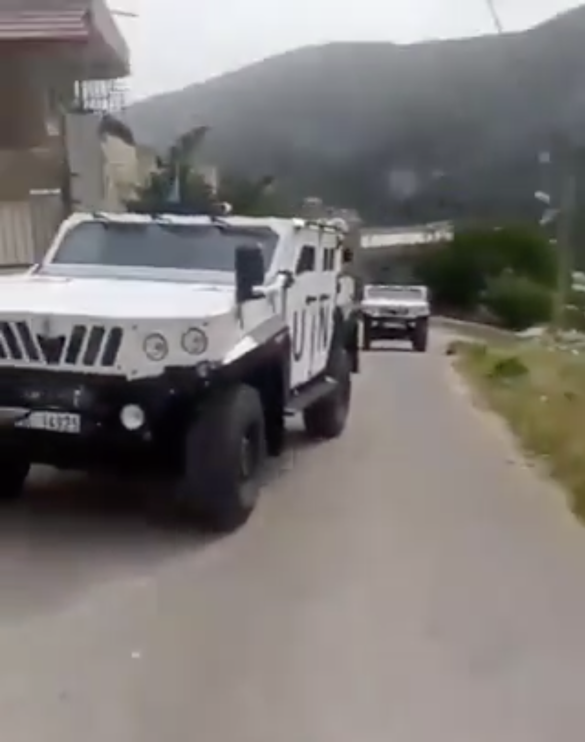 Shebaa residents block UNIFIL patrol Shebaa residents block UNIFIL patrol