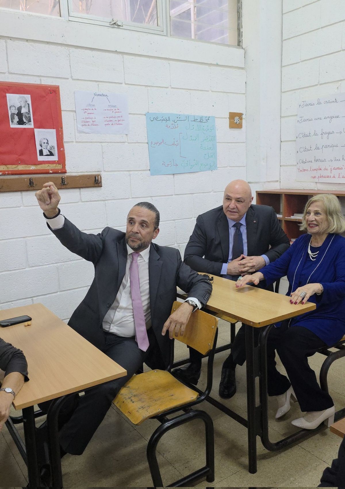 Joseph Aoun retrouve les bancs de son école au Collège Mont La Salle Joseph Aoun retrouve les bancs de son école au Collège Mont La Salle