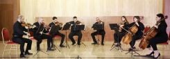 A string ensemble composed of eight young Lebanese professionals. (Credit: Léon Markarian)