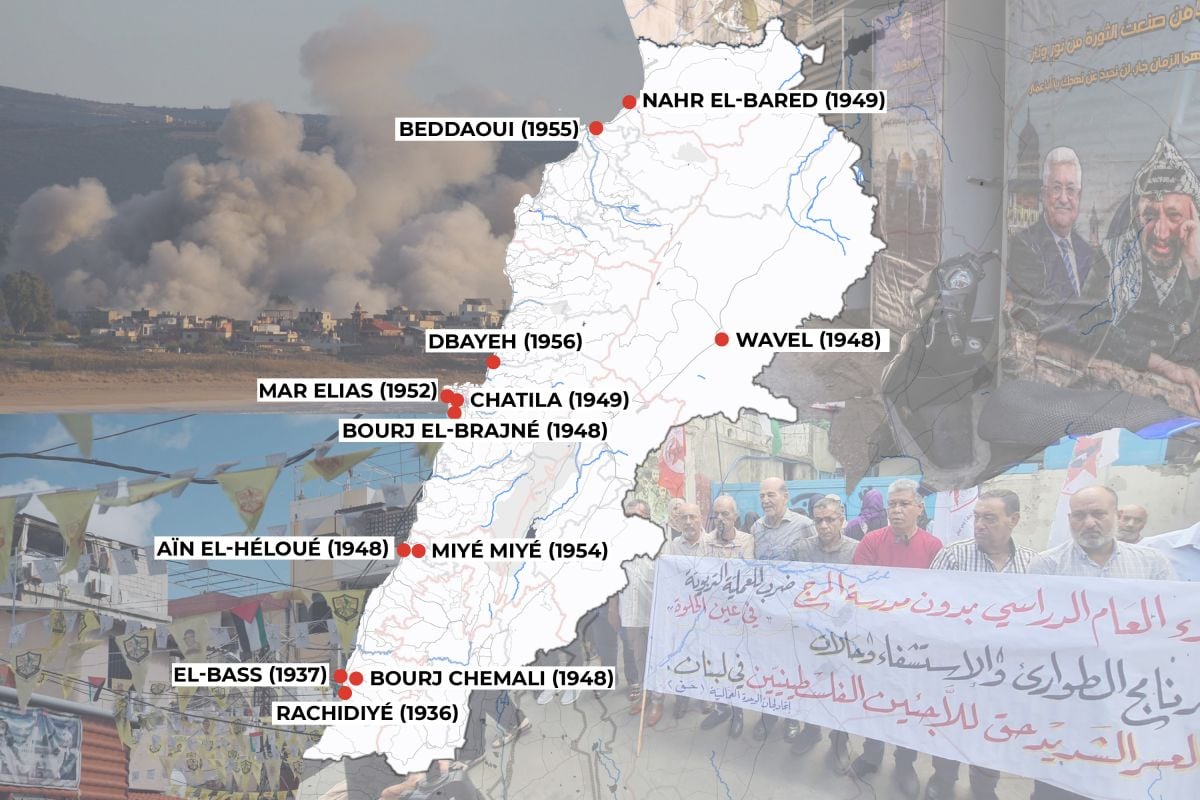 Les camps de réfugiés palestiniens au Liban : en cartes et images Les camps de réfugiés palestiniens au Liban : en cartes et images