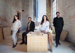 De gauche à droite : Lynn Chamoun, Élias Tamer, Shereen Doummar et Édouard Souhaid. Photo DR