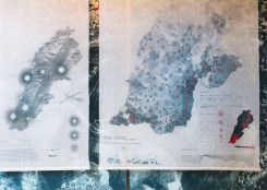 La carte retraçant les régions libanaises du Sud attaquées au phosphore blanc pendant la dernière guerre contre Israël.  Photo DR