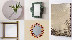 De l'idéal platonique avec vase incorporé conçu par la designer libanaise Tatiana Akl au miroir à incrustations d'un designer perse, en passant par le marbre vert du Guatemala, une sélection diverse... Photo DR ...