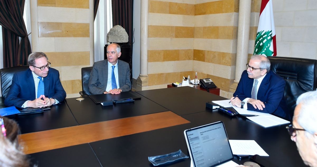 Les réformes économiques au menu d'une réunion entre Salam et le représentant du ministère français des Finances