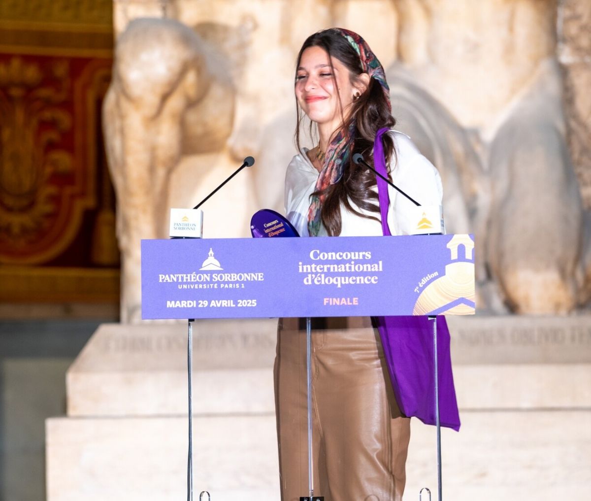 Lebanese woman wins speech contest at Panthéon-Sorbonne University Lebanese woman wins speech contest at Panthéon-Sorbonne University