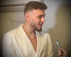 Al Shami in an interview with L'Orient Today, backstage at his concert. (Credit: Rayanne Tawil/L'Orient Today)
